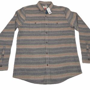 Marine Layer Cotton Wool Blend Overshirt Multi Stripe Men’s Medium/Large NWT